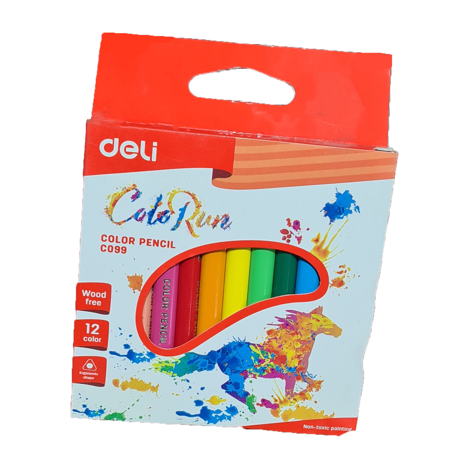 12 Deli – Crayons de couleur en bois