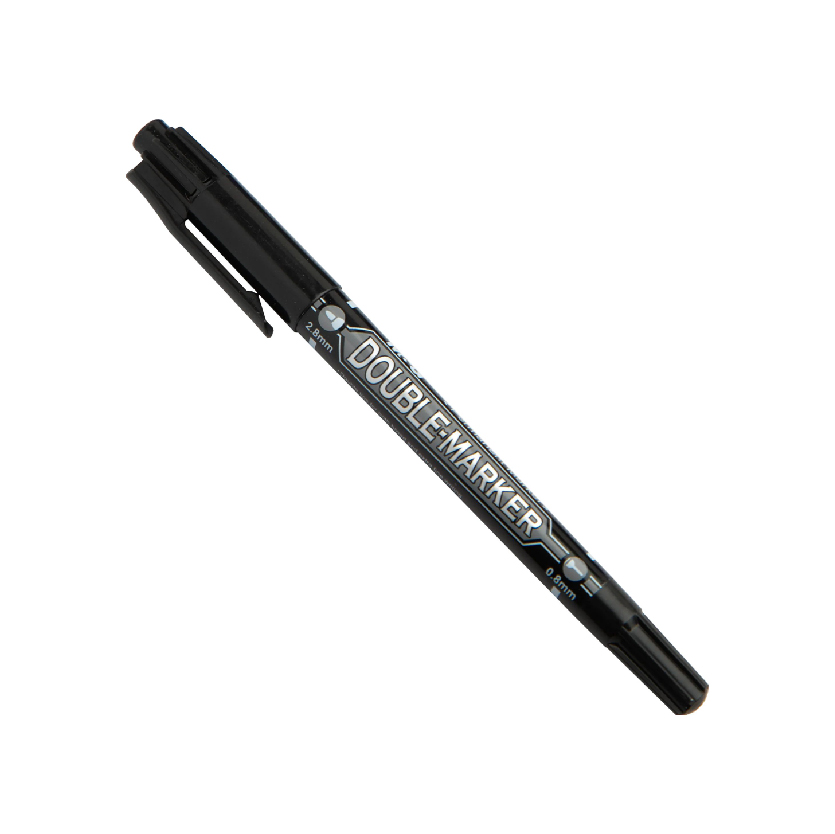 MARQUEUR DOUBLE POINTE M&G Noir