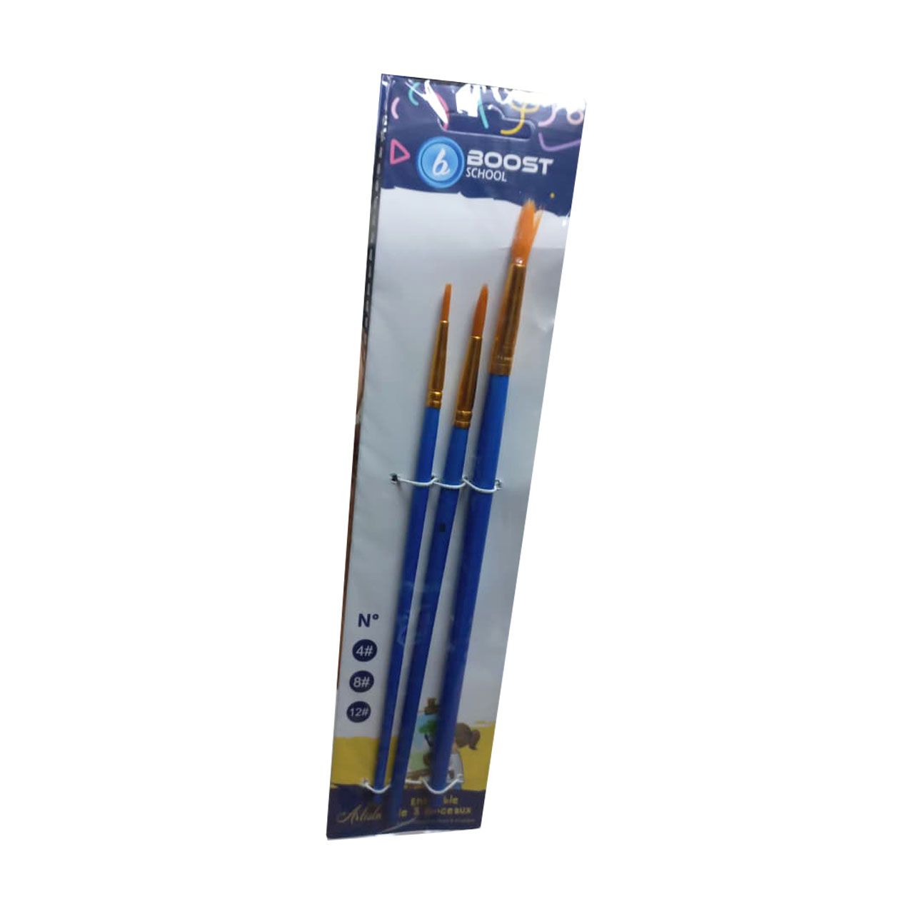 3 Pinceaux de peinture - Boost School