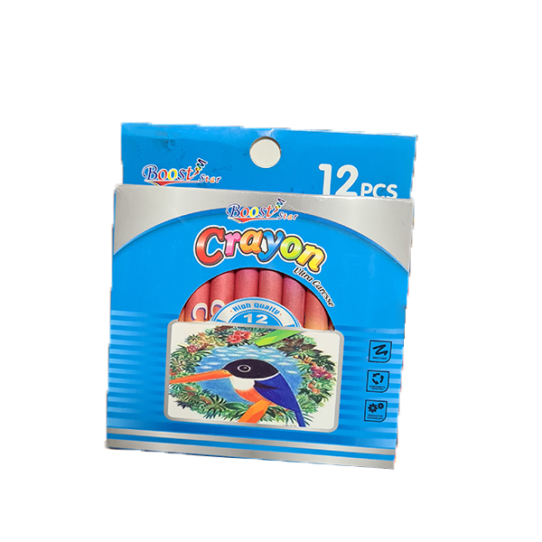 12 crayons de cire aux couleurs