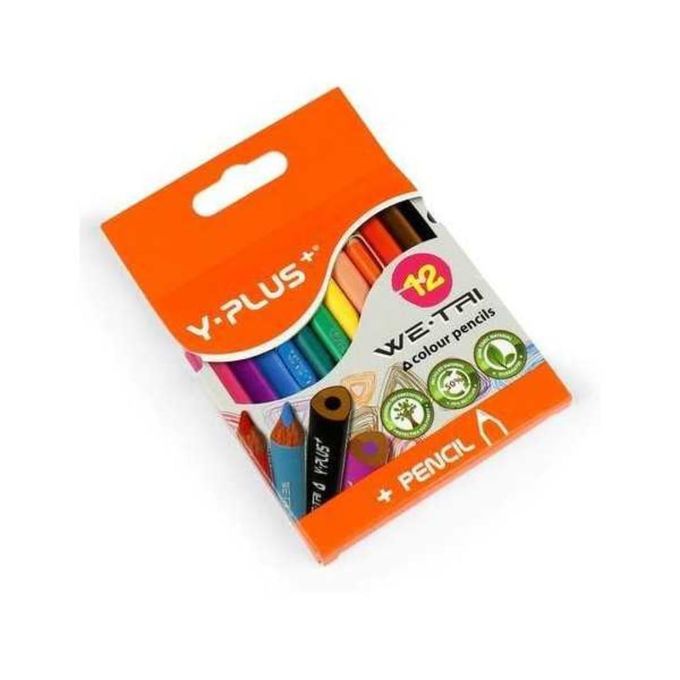 12 crayons de couleur Y Plus