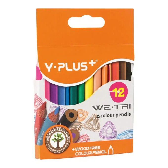 12 crayons de couleur Y Plus