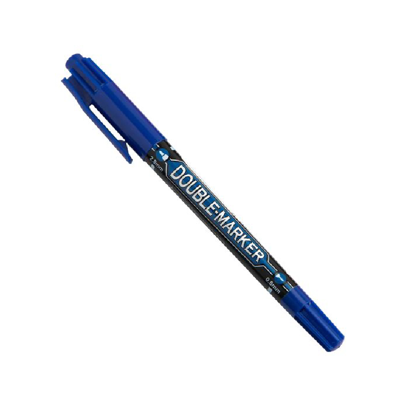 MARQUEUR DOUBLE POINTE BLEU