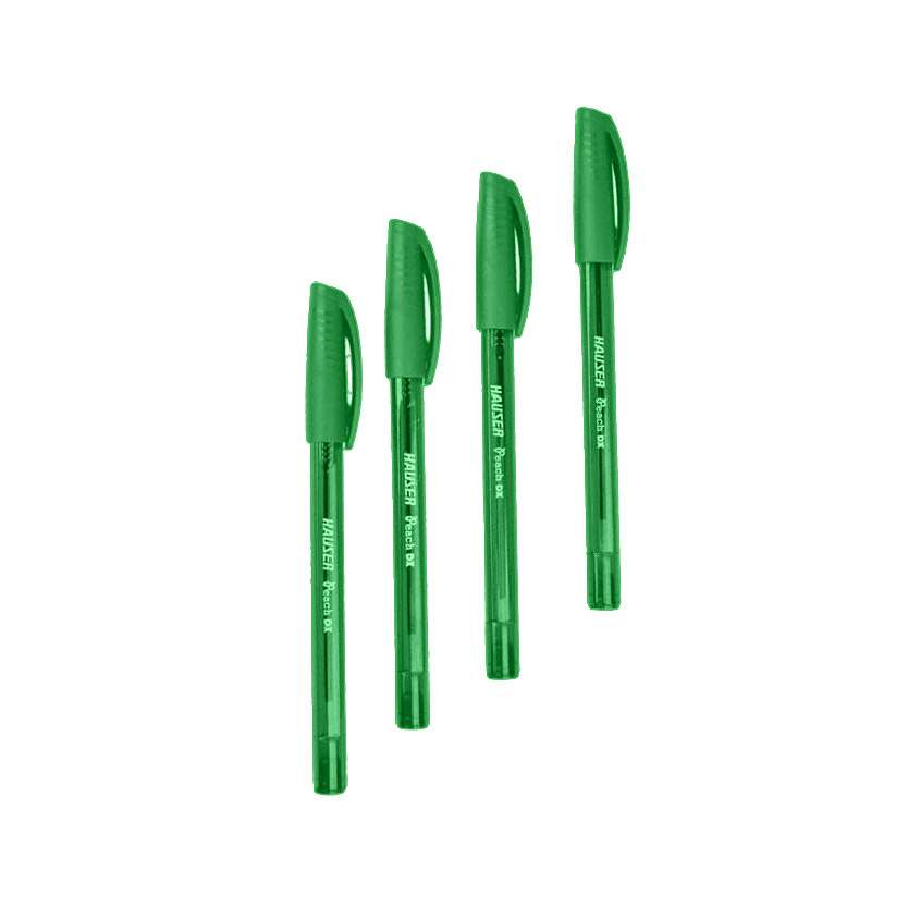 Stylos à bille teintés Peach DX - HAUSER Couleur Vert