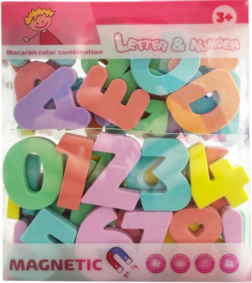 Jeu lettres françaises et chiffres magnétique