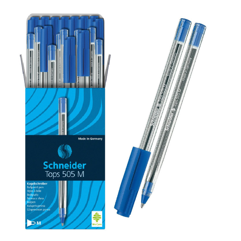 Stylo-bille cristal Schneider Stylo TOPS 505 M Bleu