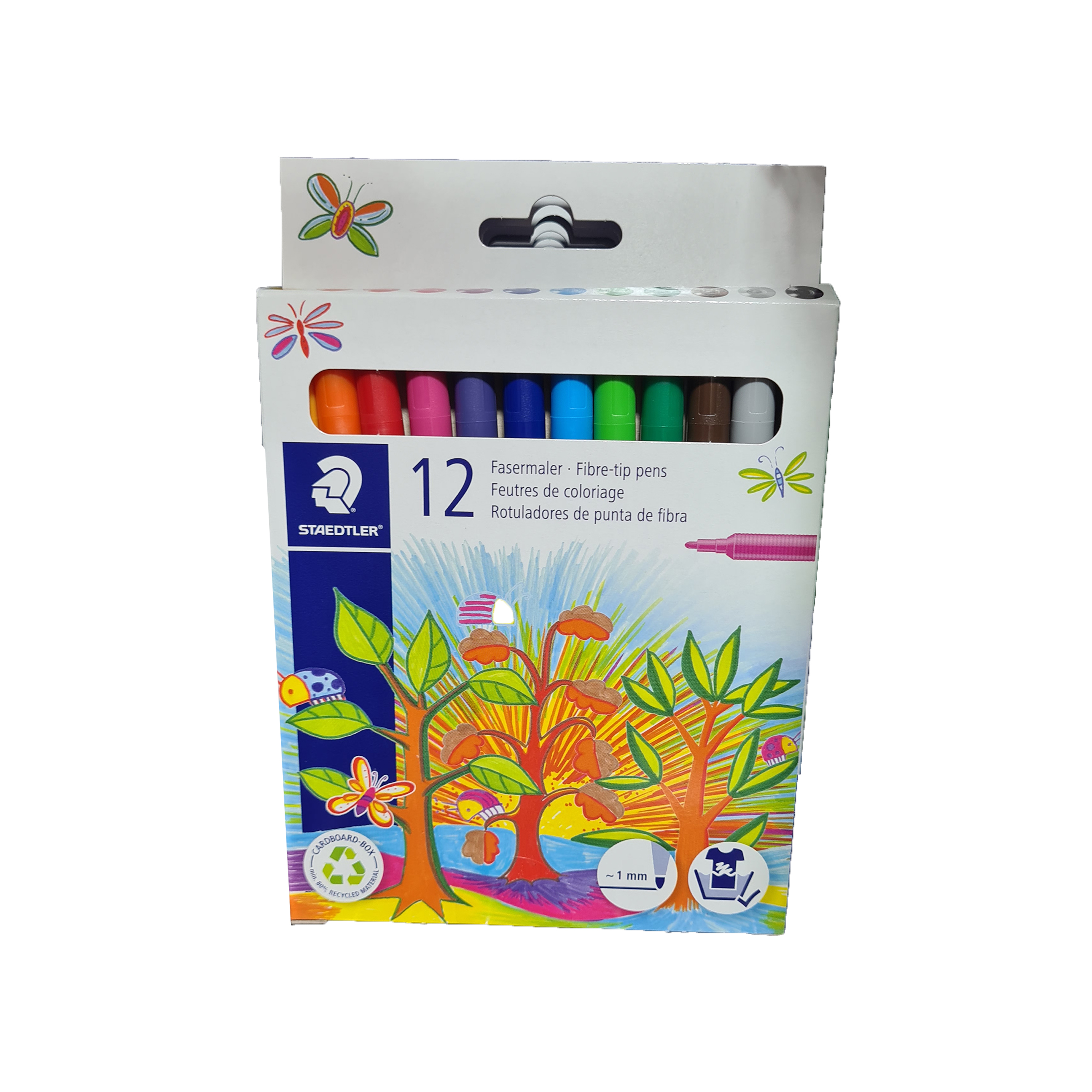 STAEDTLER – Boîte de 12 feutres de coloriage