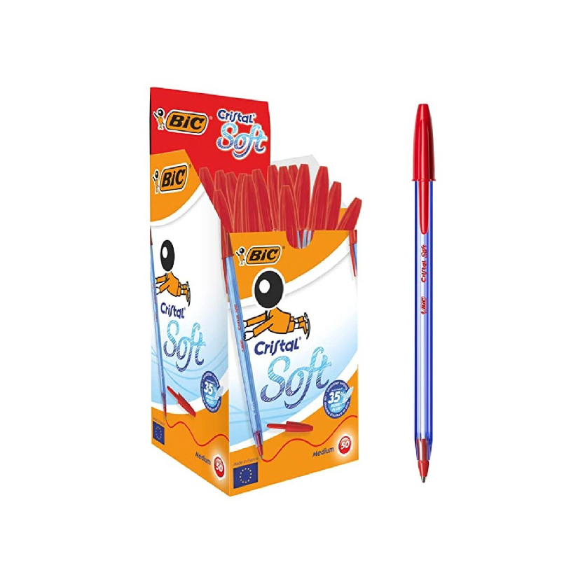Stylo Bic Cristal Original Rouge Soft