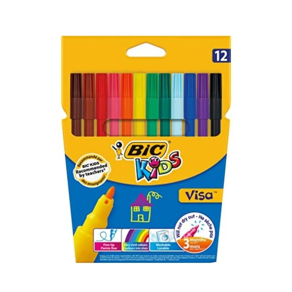 FEUTRE DE 12 BICKIDS VISA880 COULEUR REF888695
