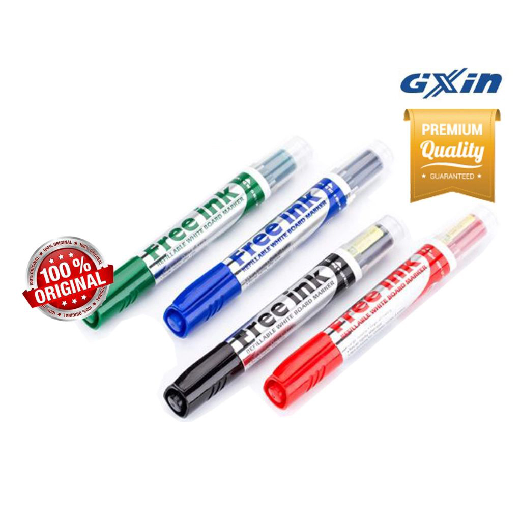 Marqueur GXIN Free Ink rechargeable Bleu