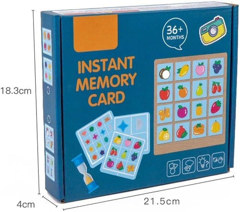 Jeu de mémoire instantanée avec cartes