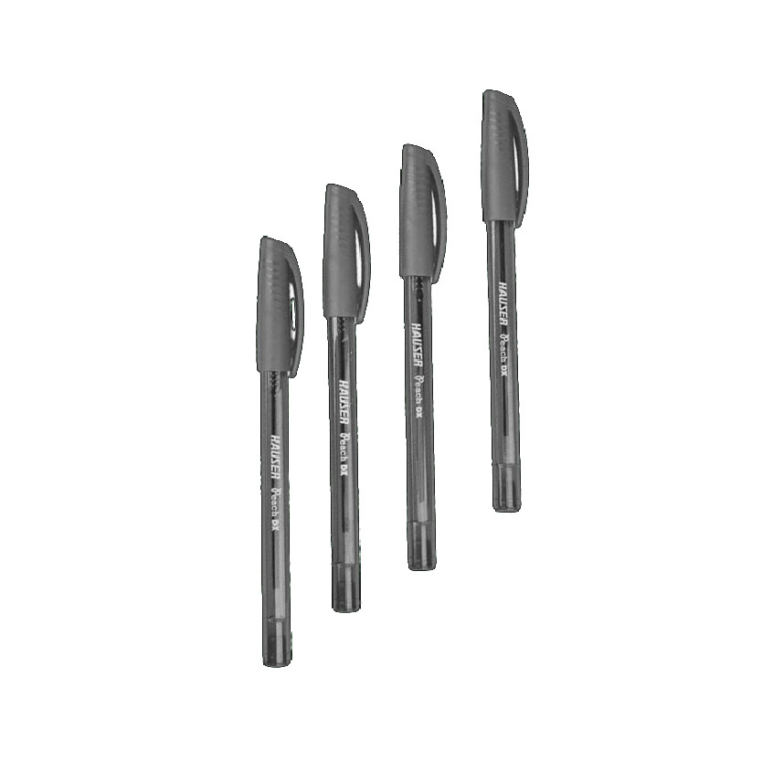 Stylos à bille teintés Peach DX - HAUSER Couleur Noir