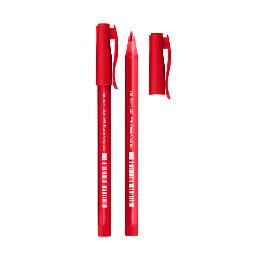 Faber Castell – Tri-Flow Stylo a bille Rouge