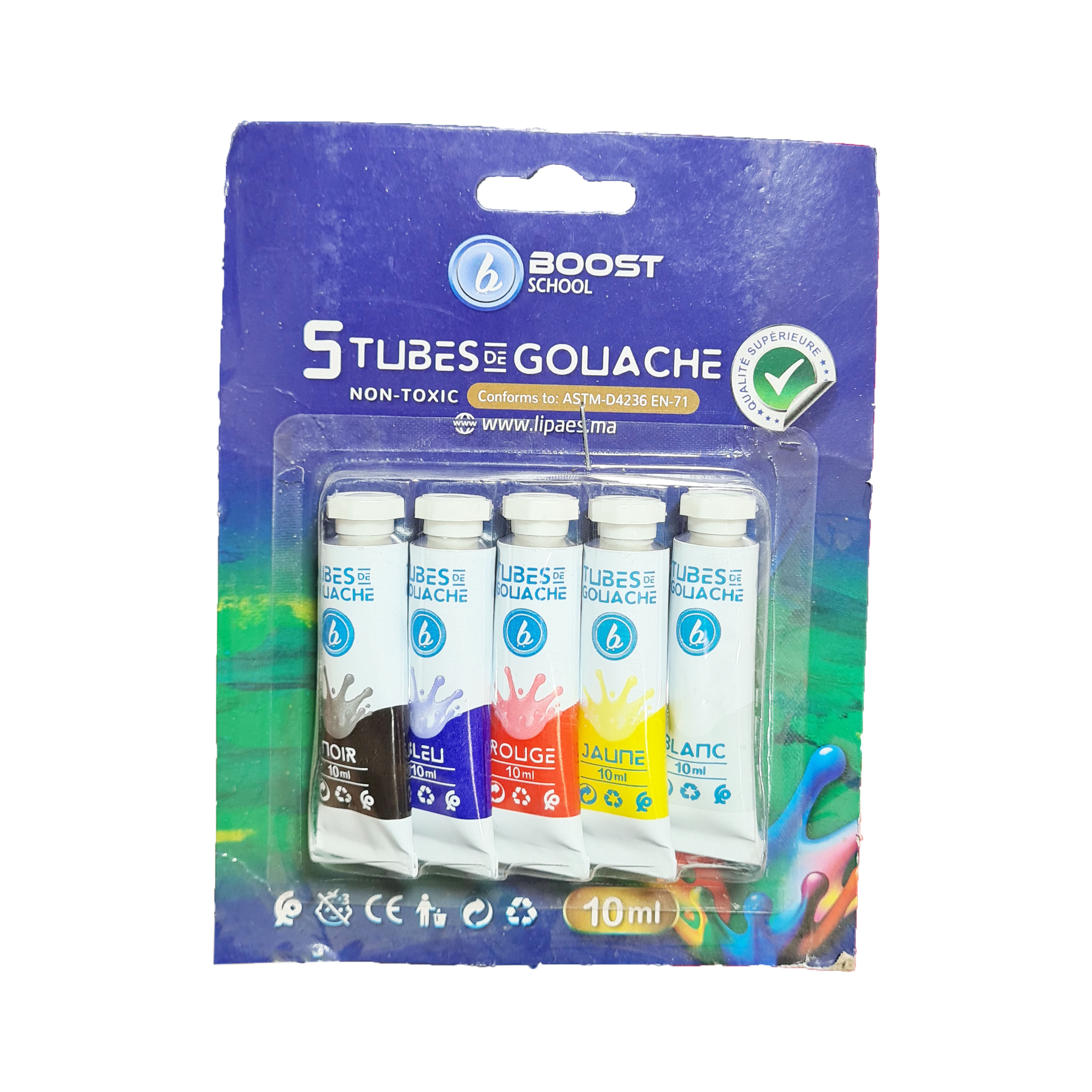 Tubes de gouache - Boost School