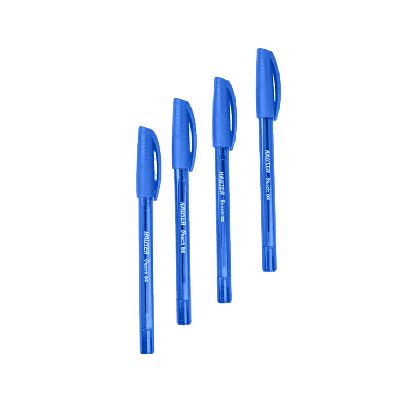Stylos à bille teintés Peach DX - HAUSER Couleur Bleu