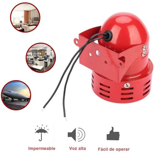 Sirène d’alarme filaire 220V en métal