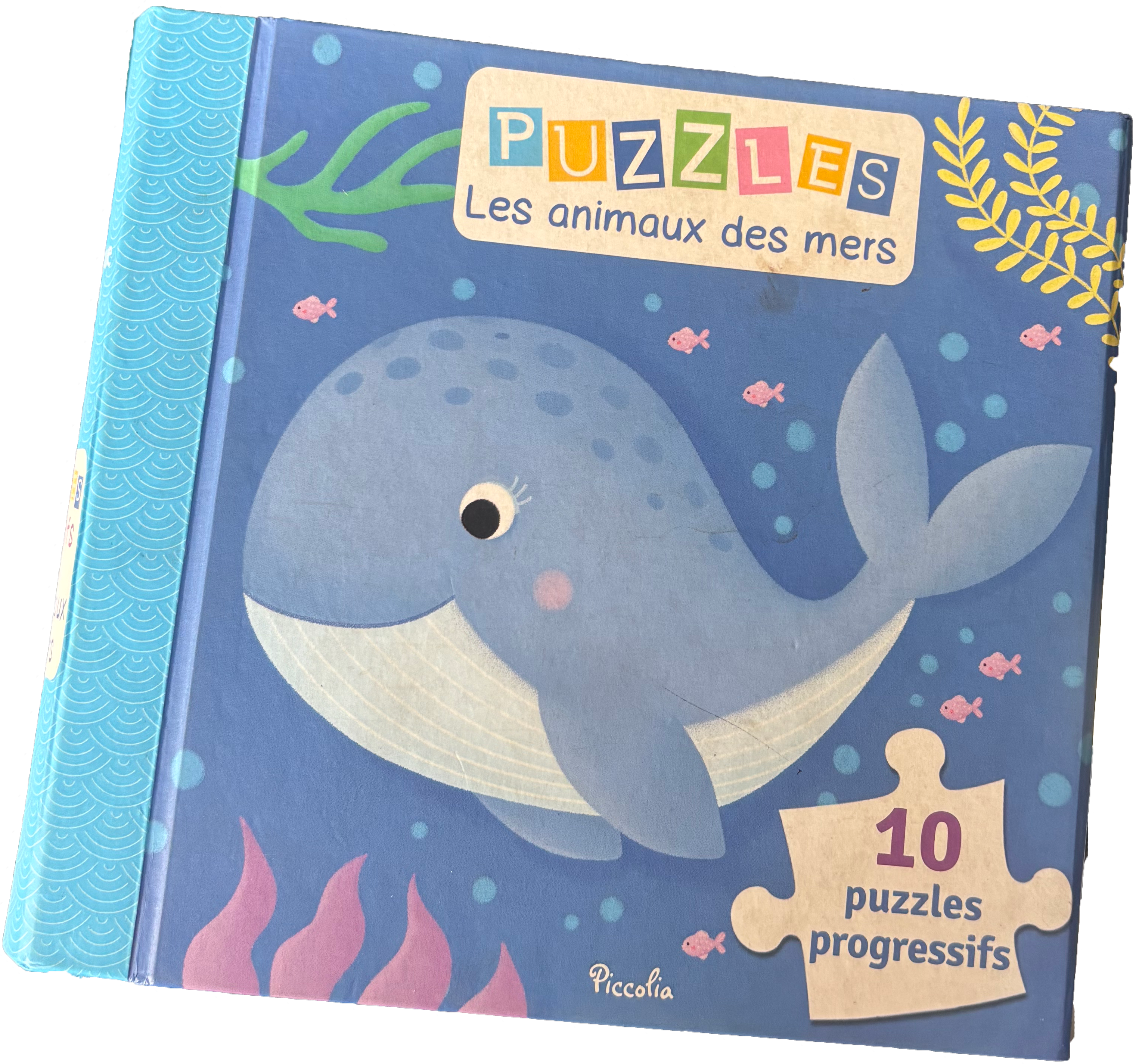 Les animaux de la mer : 10 puzzles progressifs
