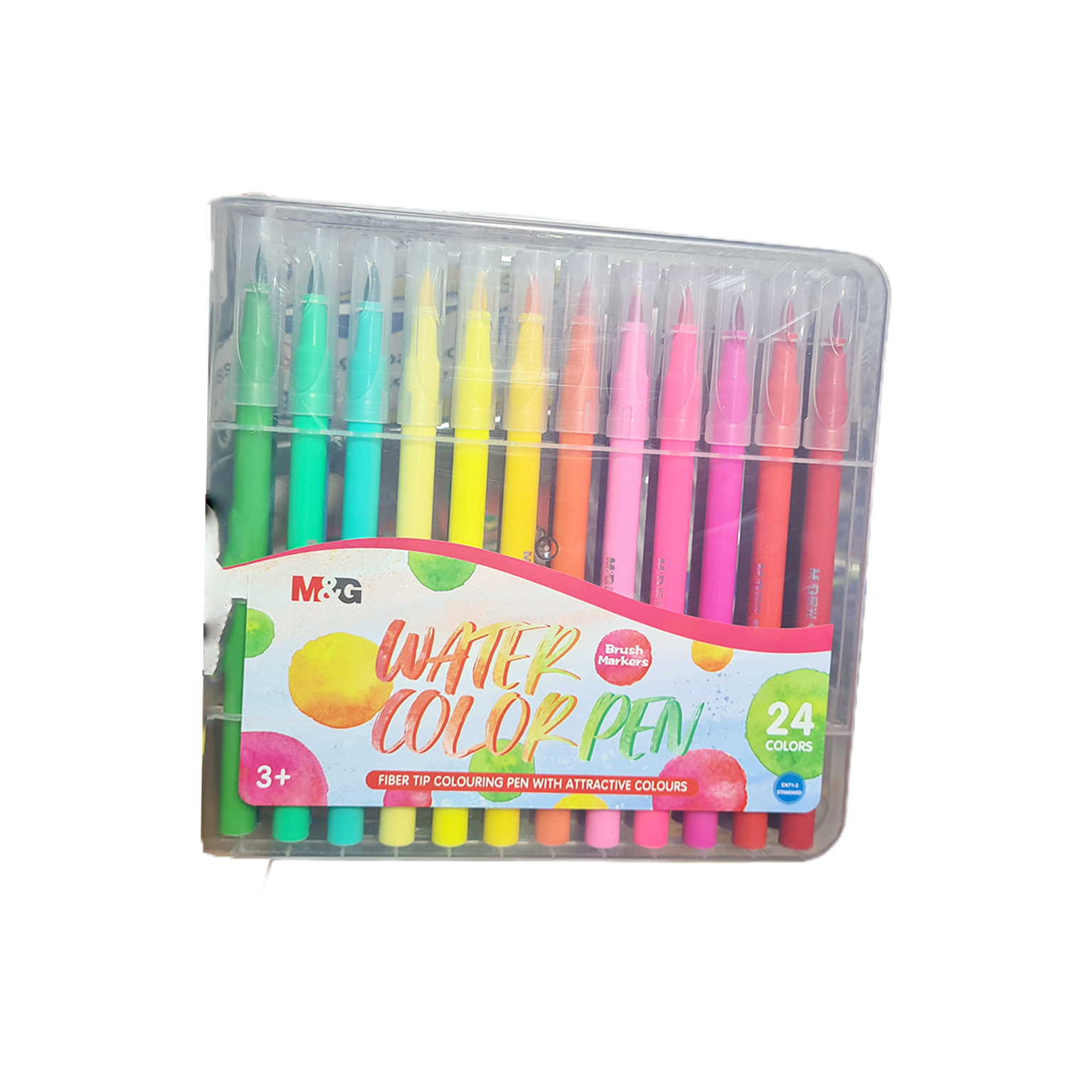 Marqueurs pinceaux aquarelle M&G – 24 couleurs lavables