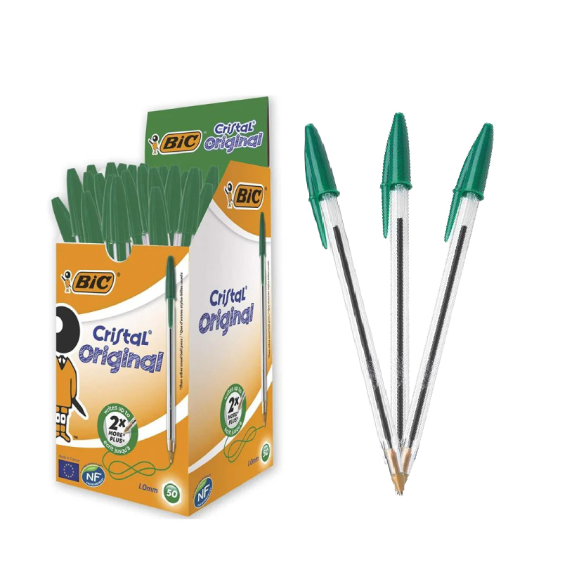 Stylo Bic Cristal Original Vert -  قلم بيك أخضر كريستال الأصلي