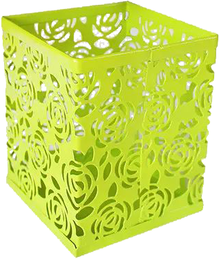 RICOO - Pot à crayon bureau B003-F, organisateur en fer, fuchsia