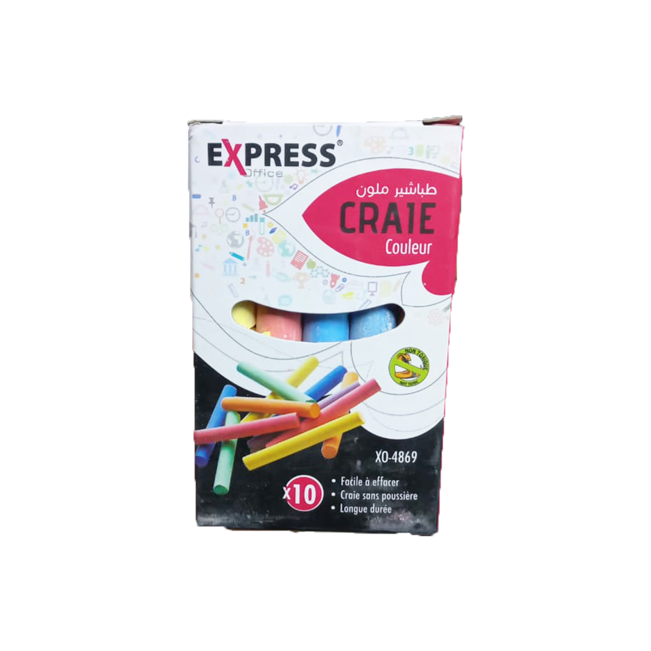 Craie couleur EXPRESS x10