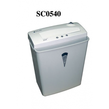 Destructeur de documents Atlas SC0540 coupe en bandes 5 feuilles 6 mm