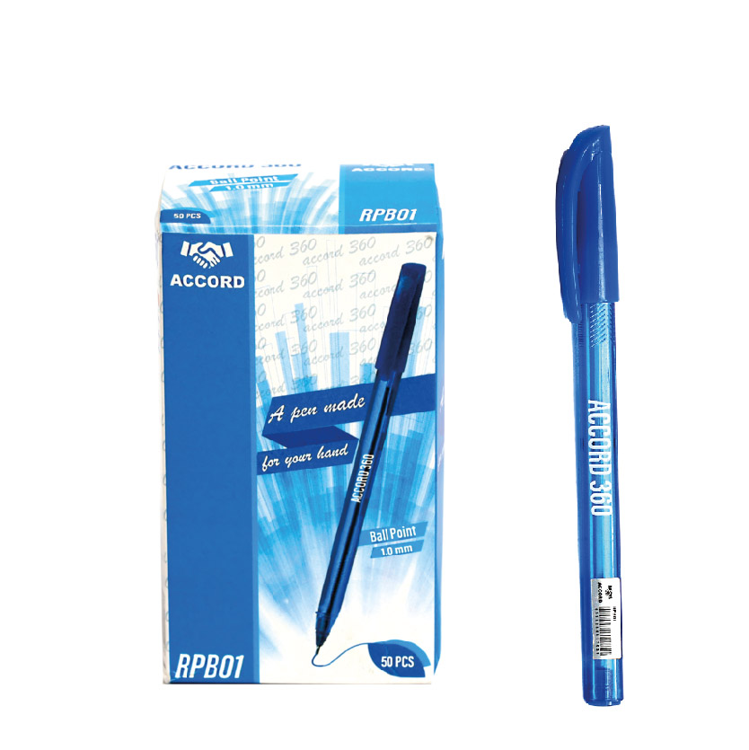 STYLO A BILLE ACCORD 360 1MM Bleu