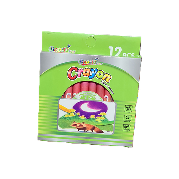 12 crayons de cire aux couleurs
