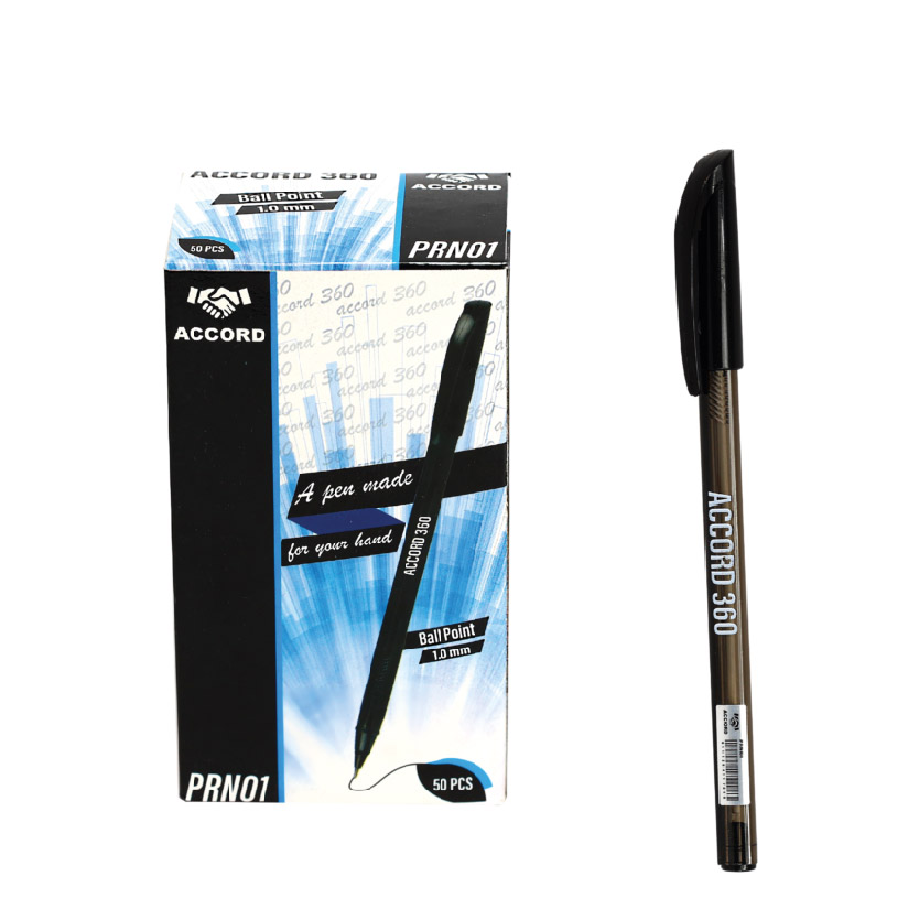 STYLO A BILLE ACCORD 360 1MM Noir